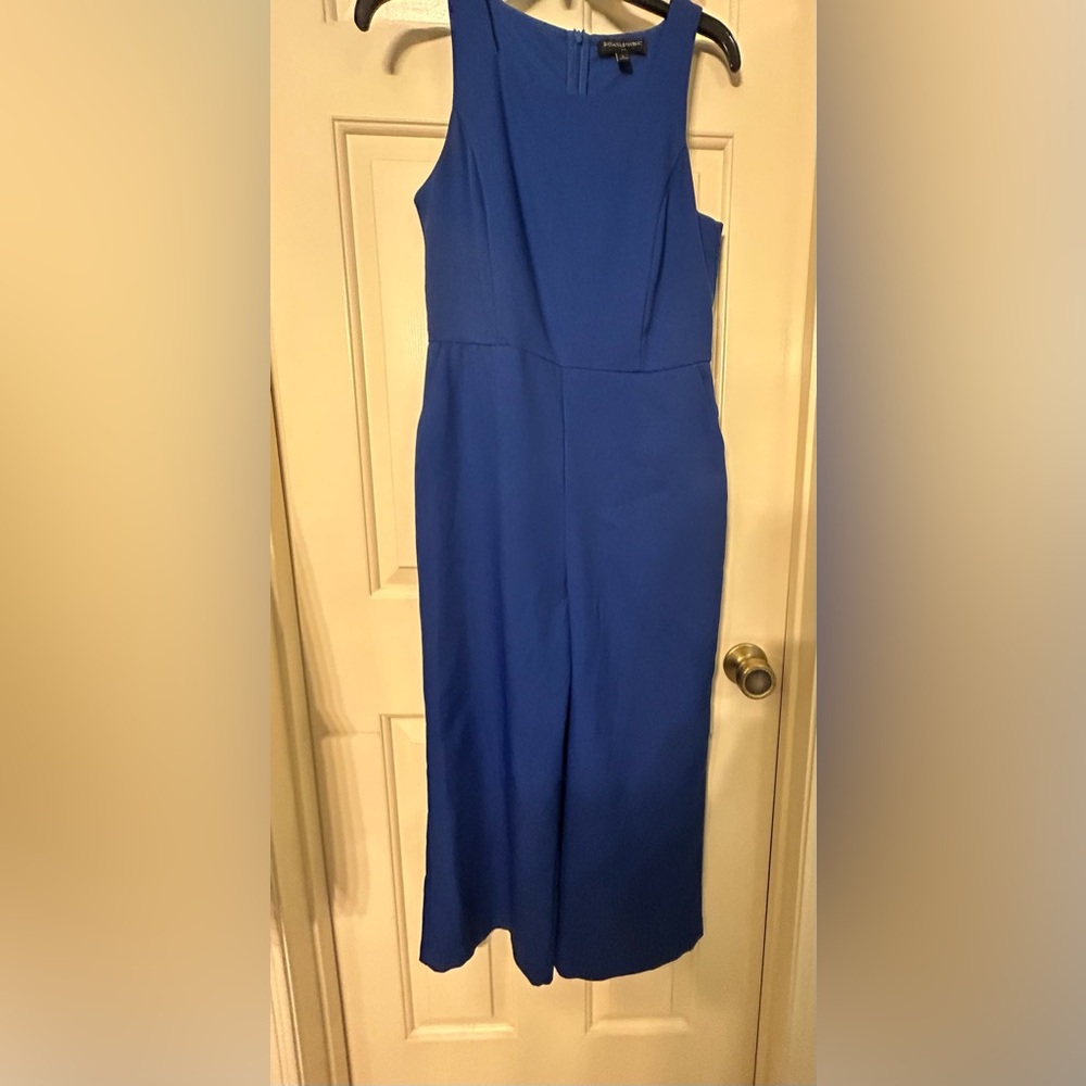 Banana Republic Cropped Wide Leg Jumpsuit royal blue size 2